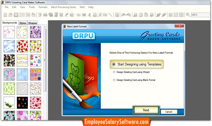 greeting cards maker software design christmas new year greetings