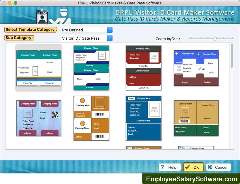 visitors id cards maker for mac design visitor id card or gate pass