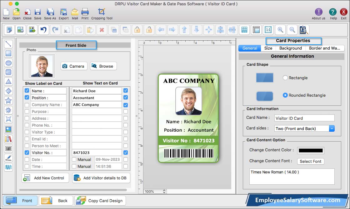  Visitors ID Cards Maker for Mac