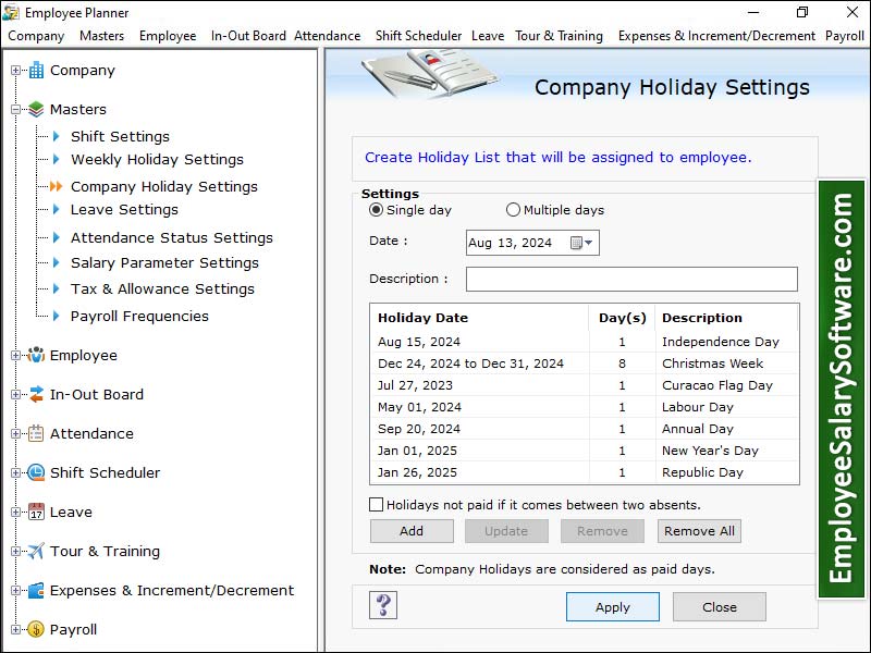 Screenshot of Aplikasi Rekaman Staf 5.3.5.7