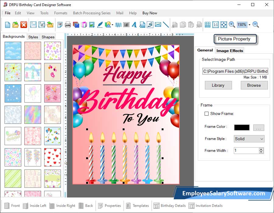 Birthday Cards Designing Software