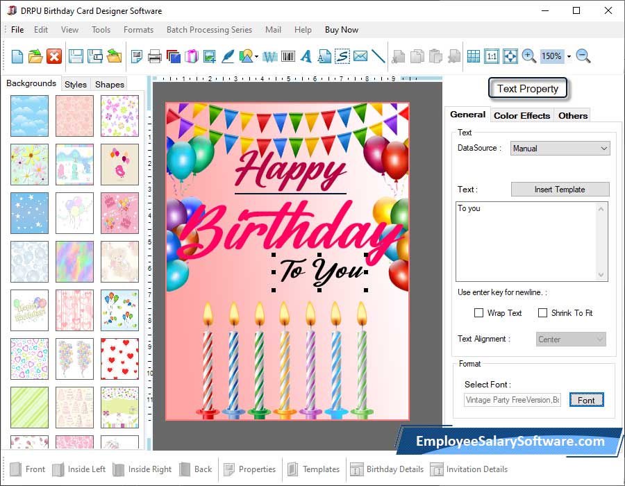 Birthday Cards Designing Software