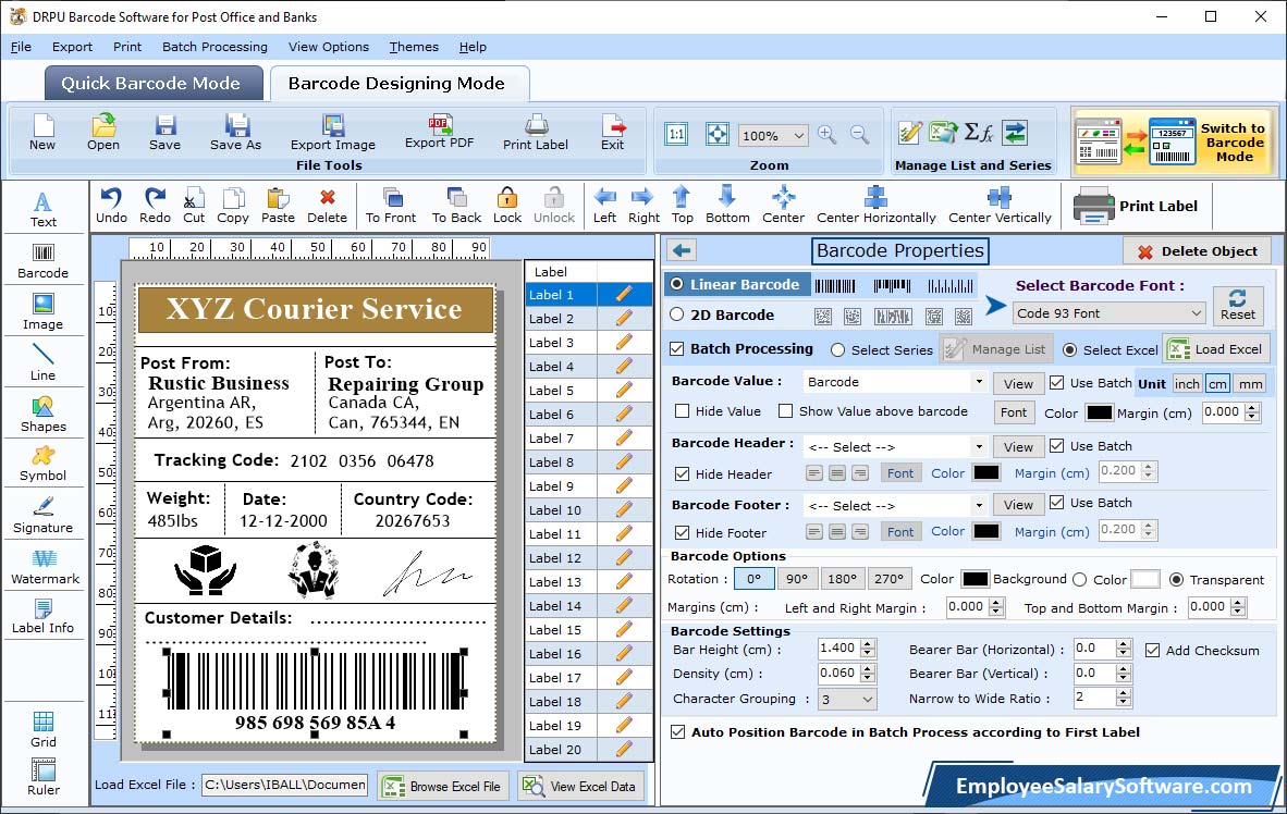 Barcode  Properties 