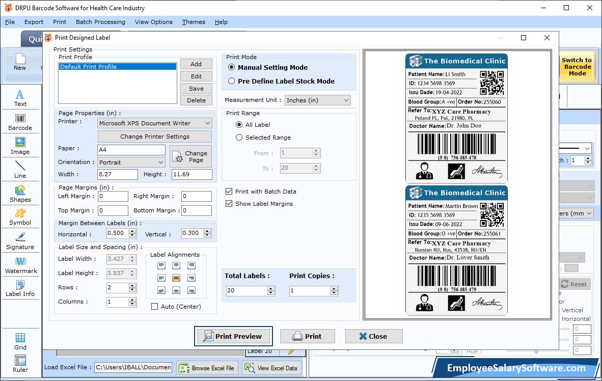 print Properties 