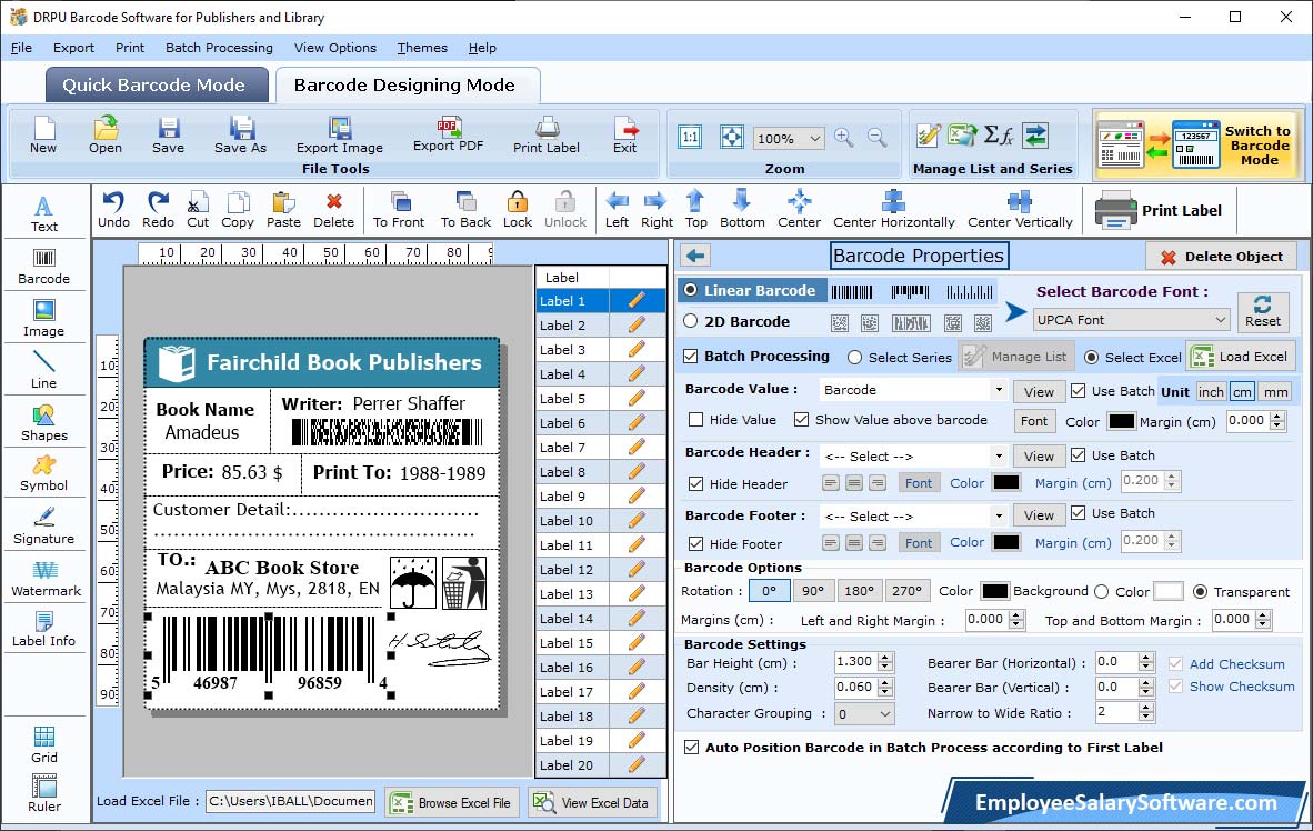 Barcode  Properties 