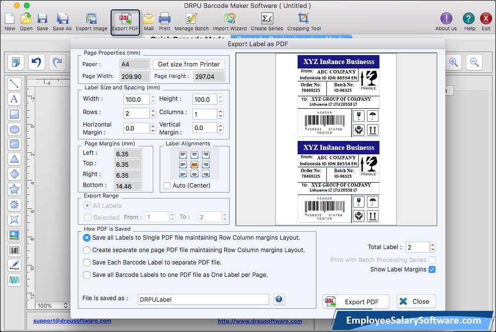 print Properties 