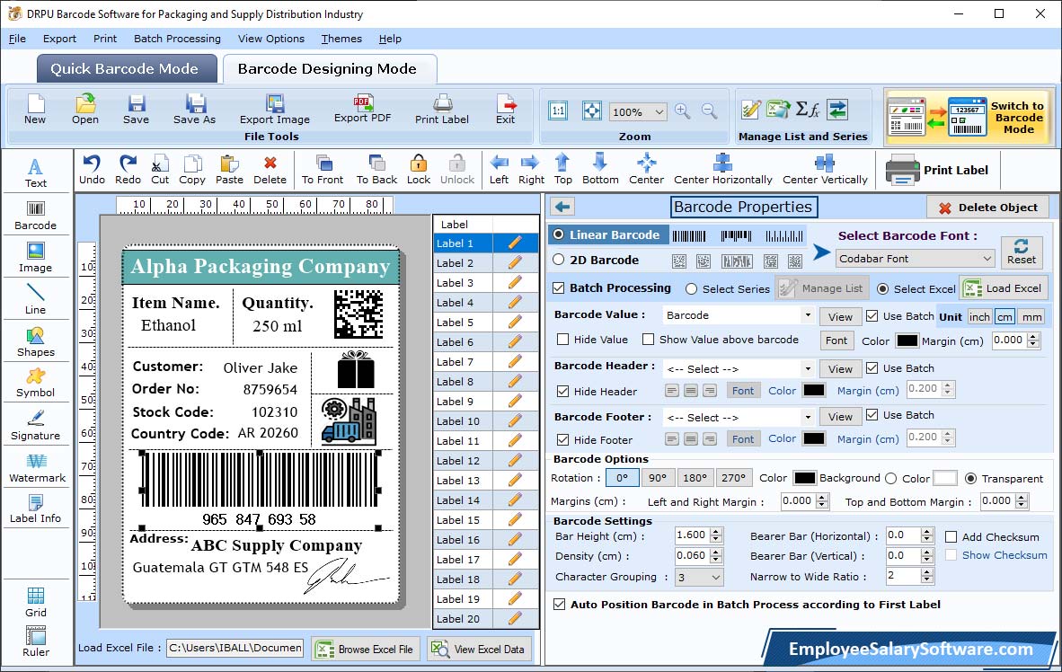 Barcode  Properties 