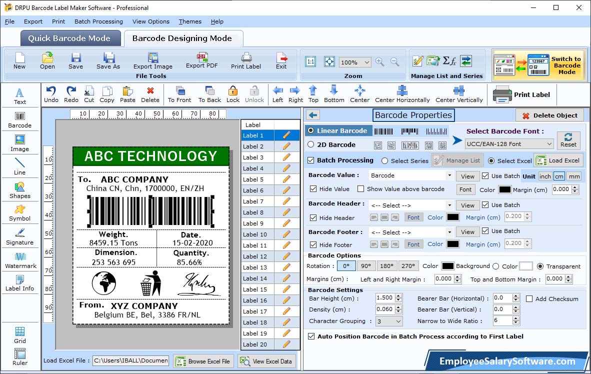 Barcode  Properties 