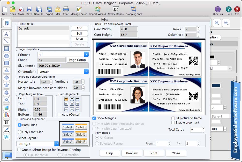   ID Card Designer Corporate Edition for Mac 