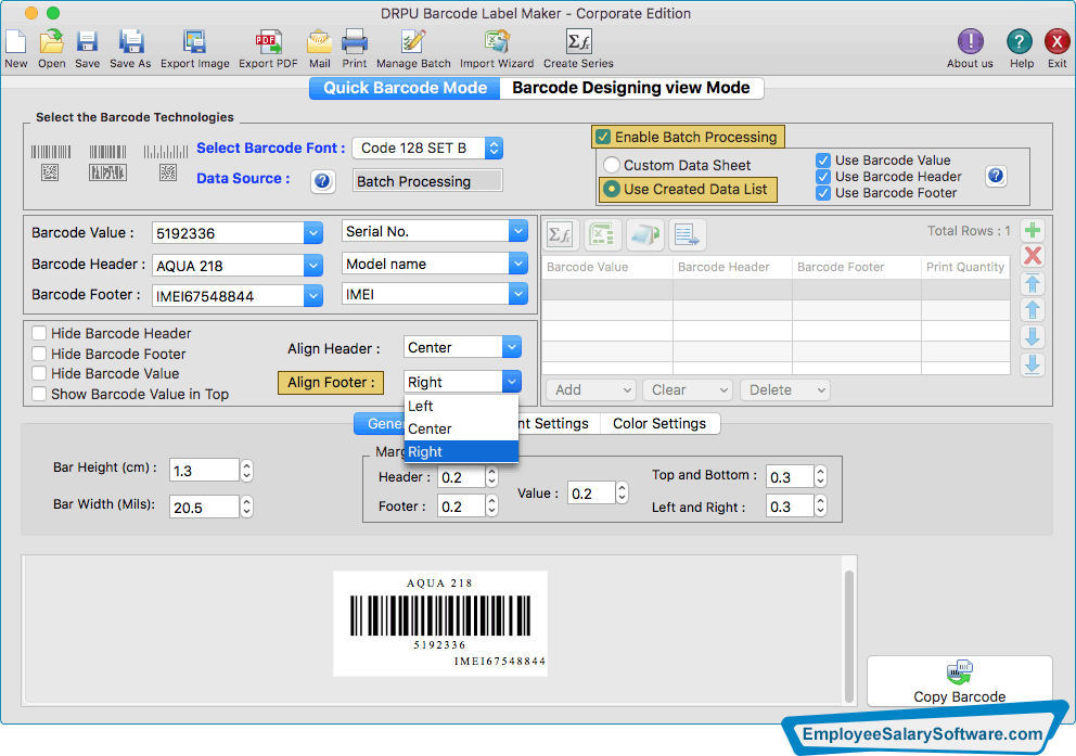 Mac Barcode Label Software - Corporate Edition