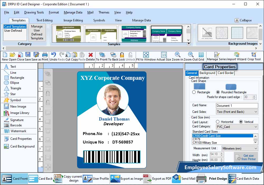 id-card design Corporate Edition