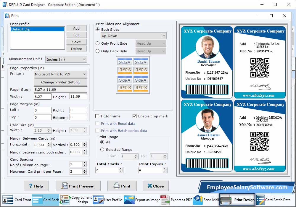 id card design Corporate Edition 