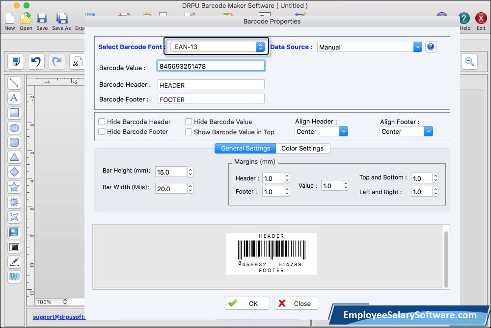 Barcode Label Software - Mac