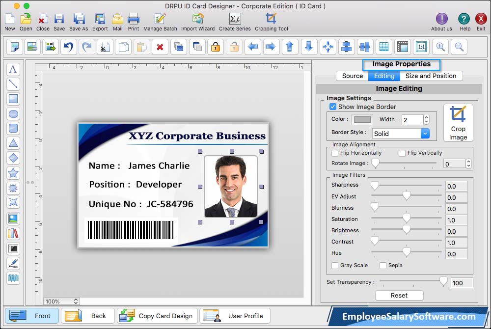 ID Card Designer Corporate Edition for Mac