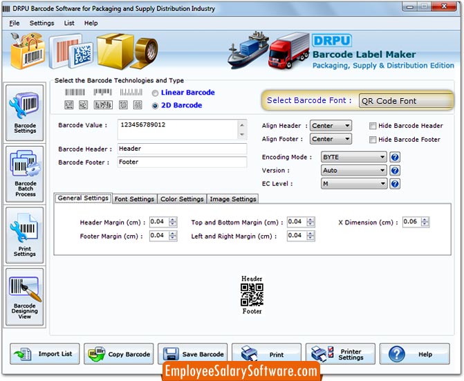 Packaging Industry Barcode Label Software