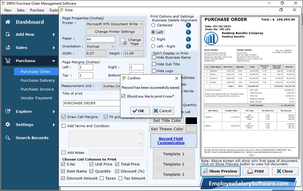 Purchase Order Management Software 