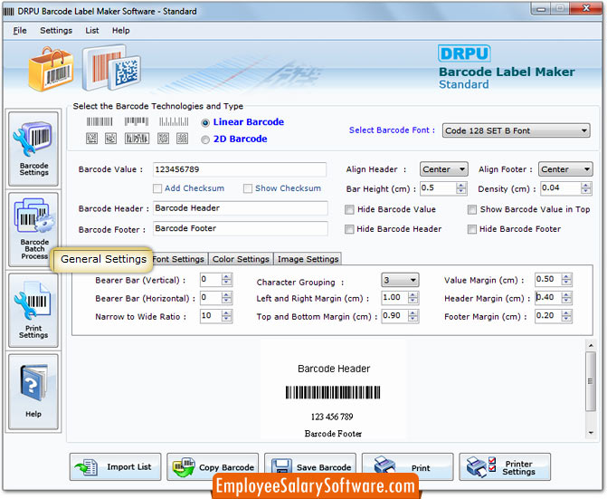 Barcode Label Software - Standard