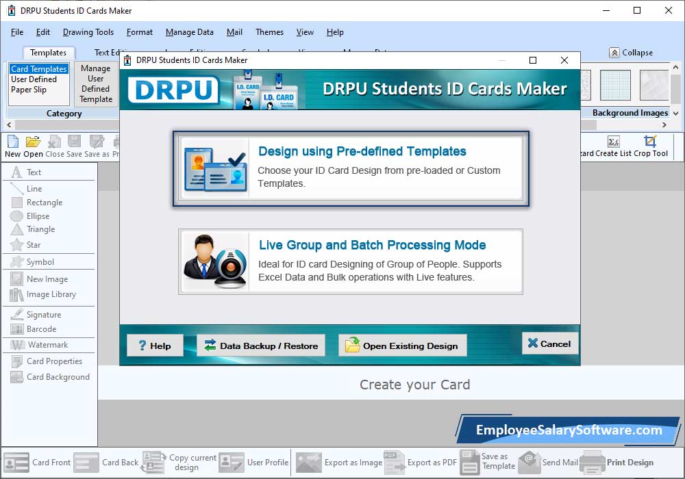 Student ID Card Design Software