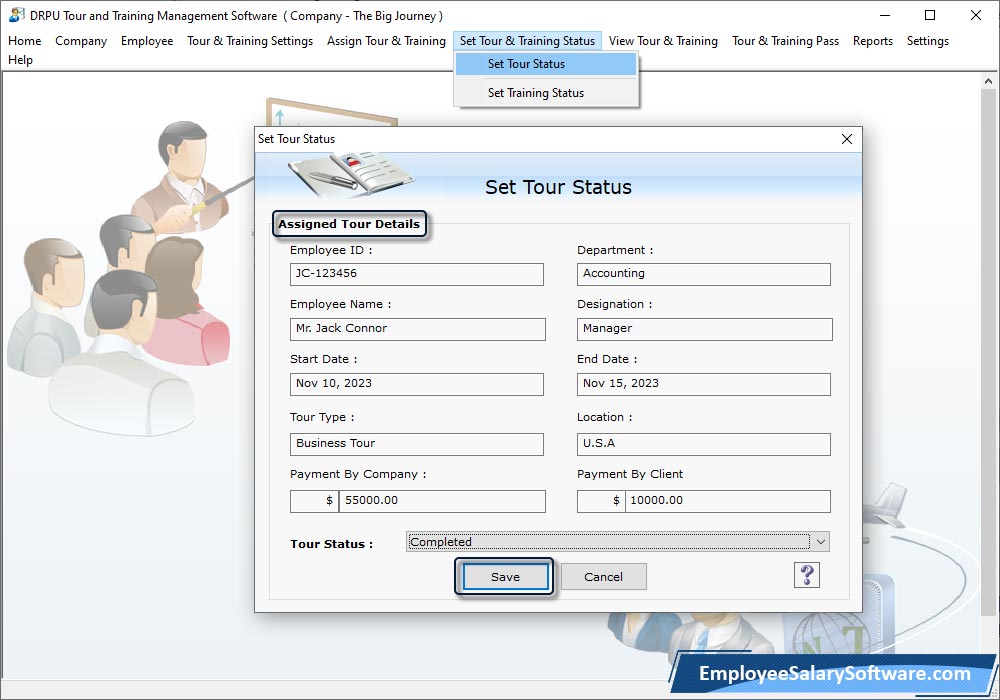 Employee Tour and Training Management Software