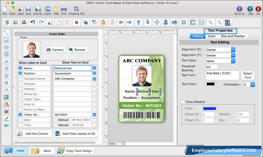 Visitors ID Cards Maker for Mac