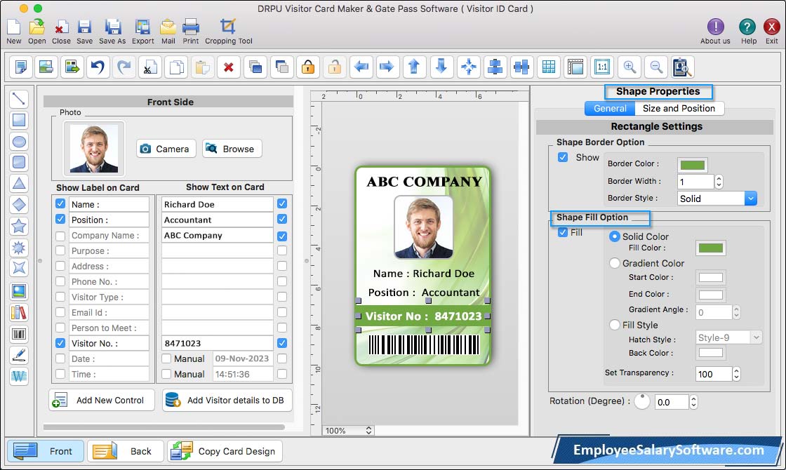  Visitors ID Cards Maker for Mac