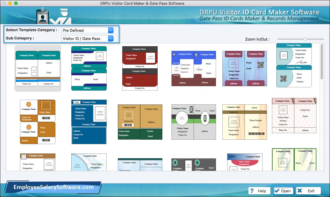  Visitors ID Cards Maker for Mac